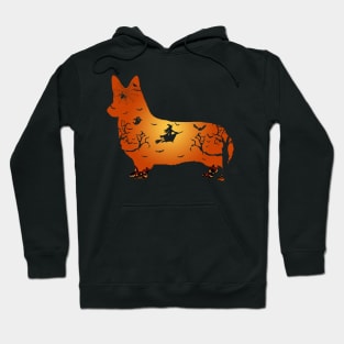 Corgi Halloween Mens Womens Hoodie